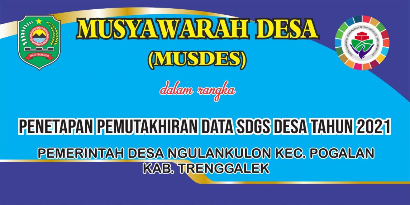 MUSDES PENETAPAN HASIL PEMUTAKHIRAN DATA SDGS TAHUN 2021 - Website Desa ...